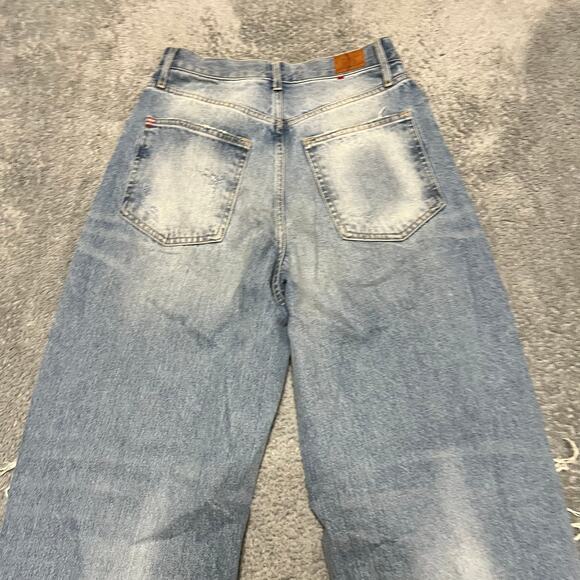 BDG Urban Outfitters Jeans Womens 27 Baggy Wide Leg Skater Barrel Blue ** - Picture 4 of 12